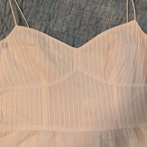 NWT Ann Taylor White Spaghetti Strap dress. Size 6